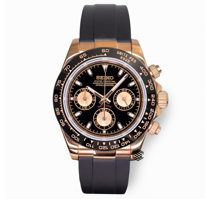 Rose Gold Dayto - Seiko Mods