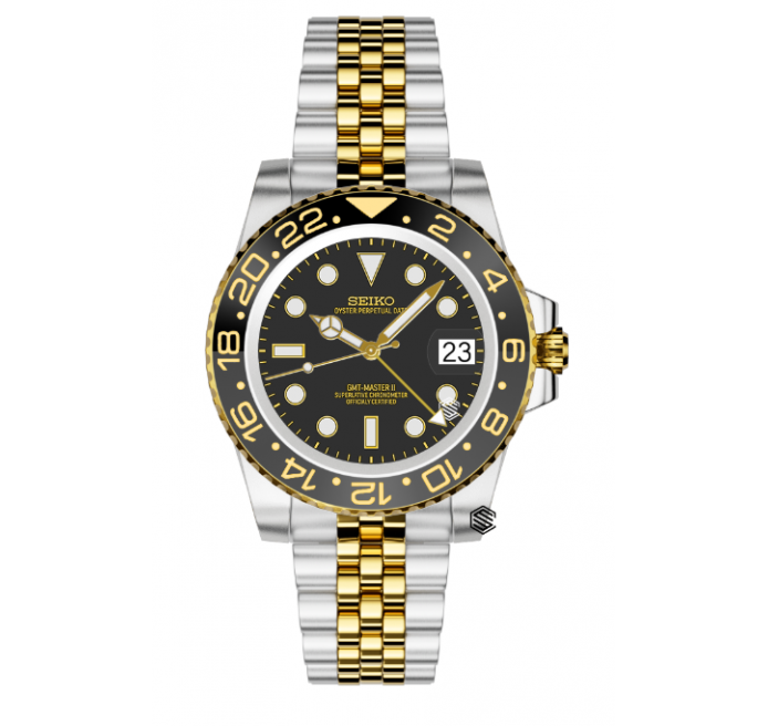 GMT Wayne - Two Tone Gold Steel
