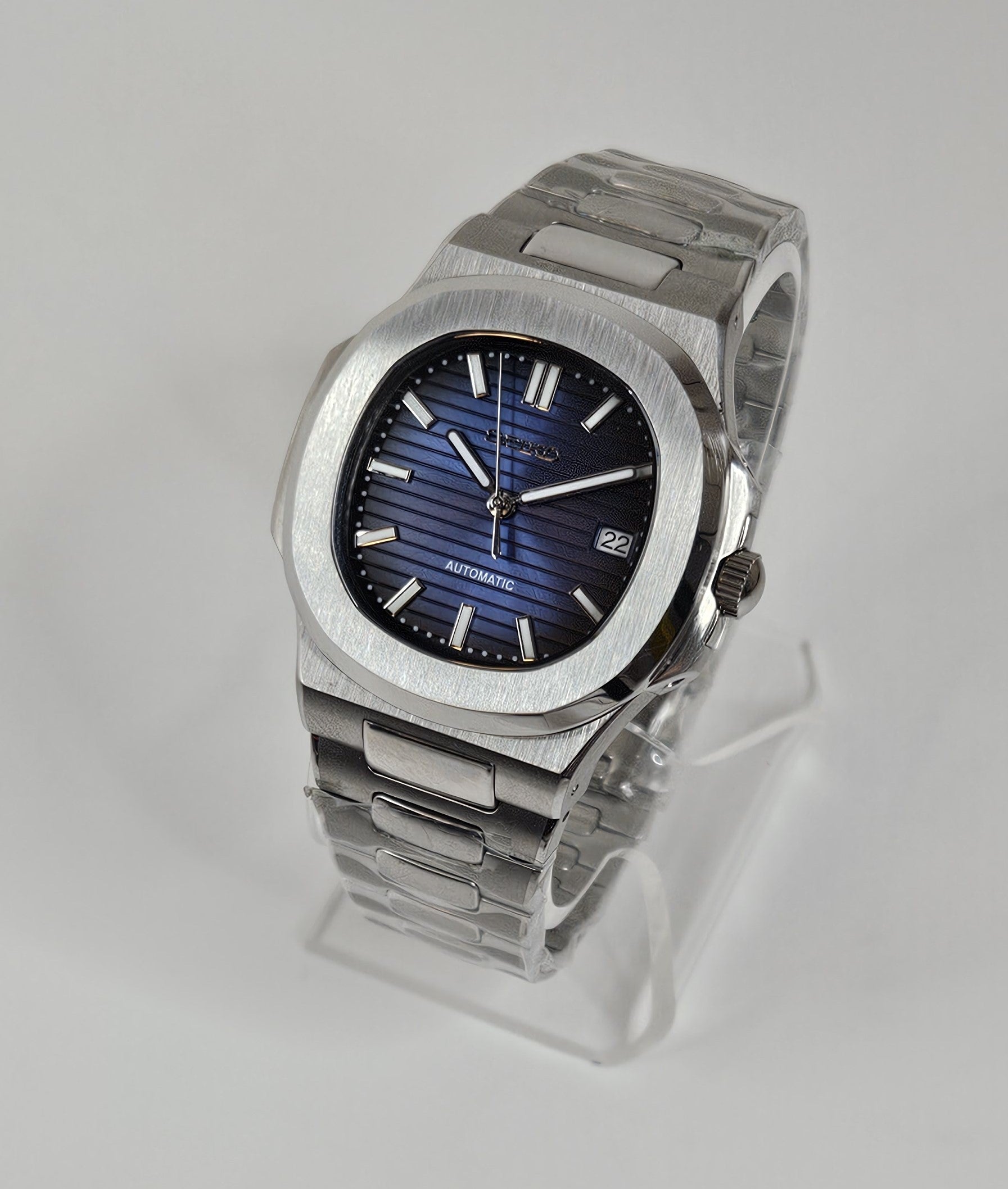 Blue Nautilus Watch