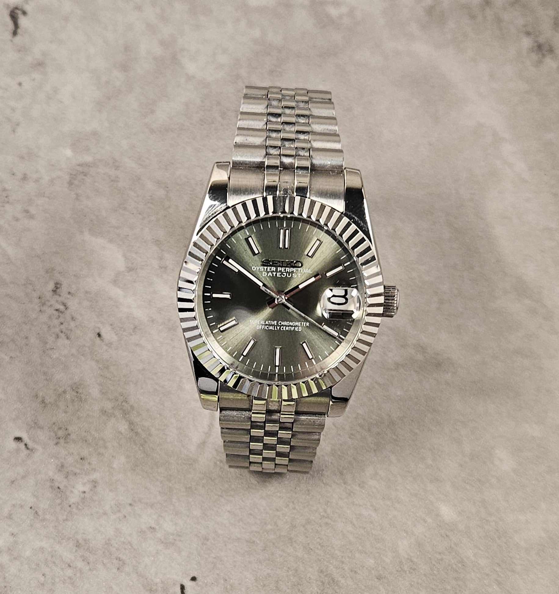 Coloured Dial Date Watch