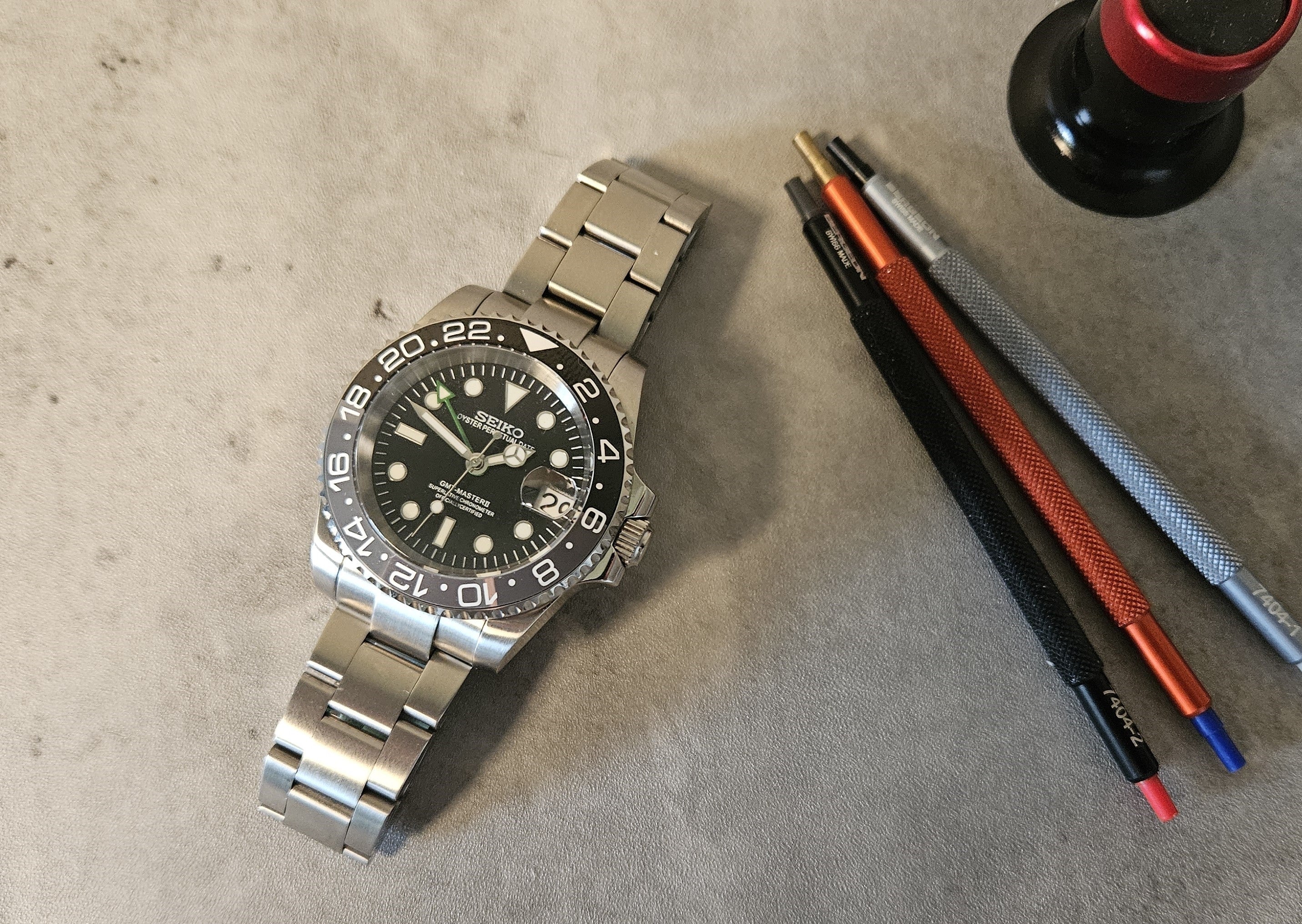 Black Master GMT Watch