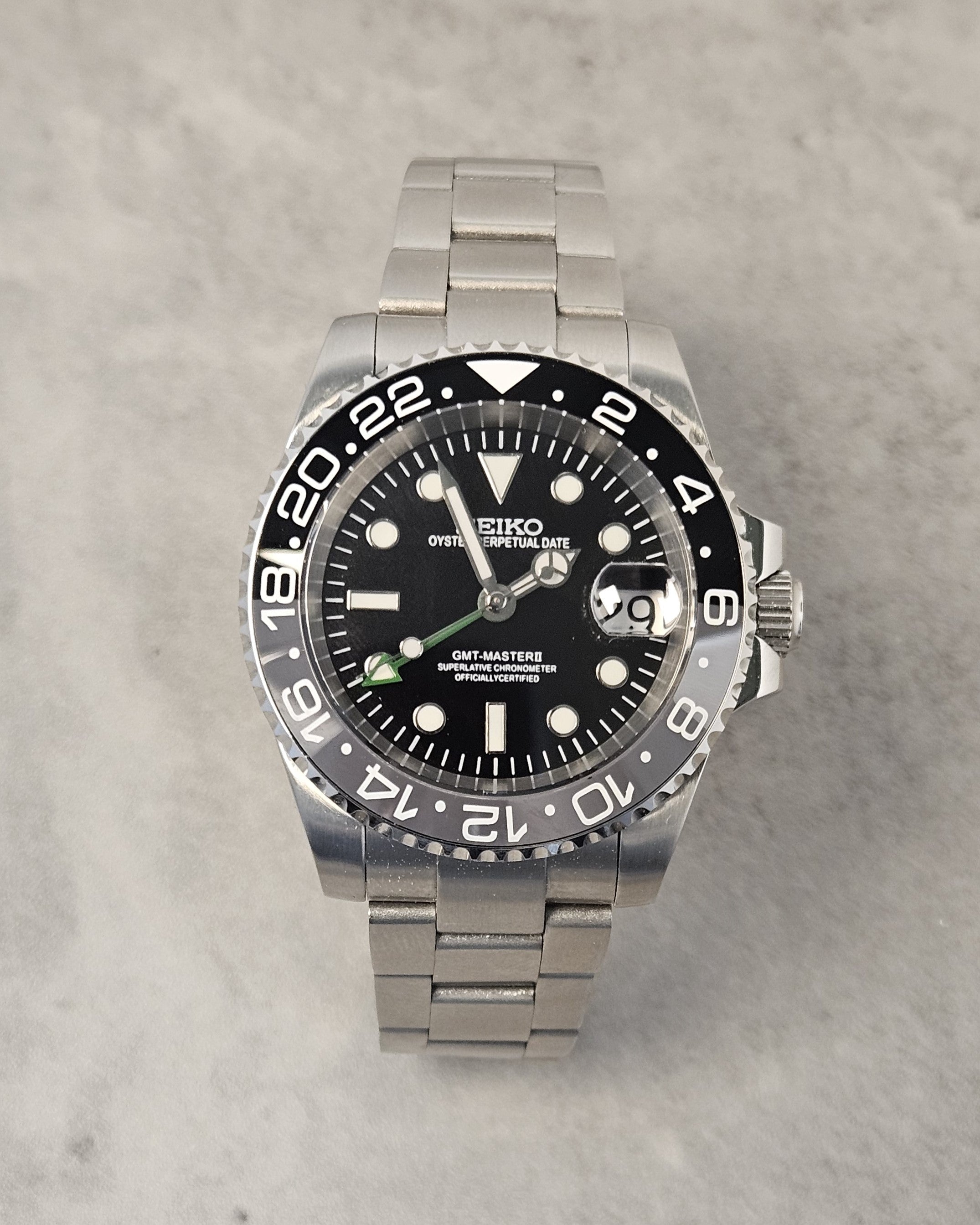 Black Master GMT Watch