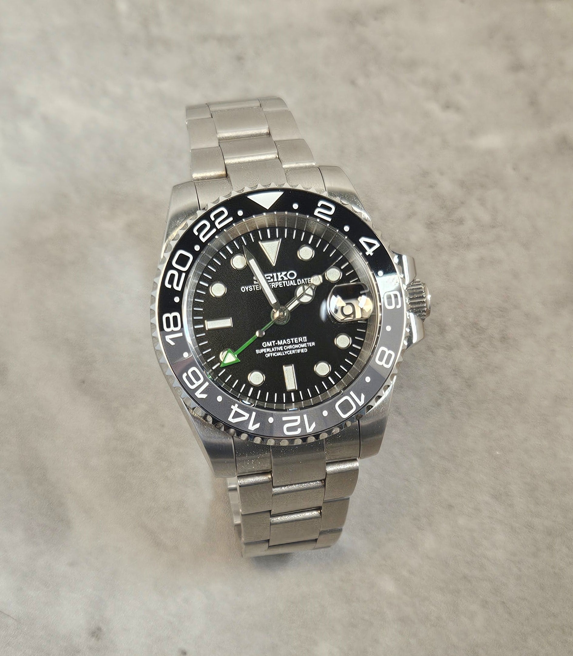 Black Master GMT Watch
