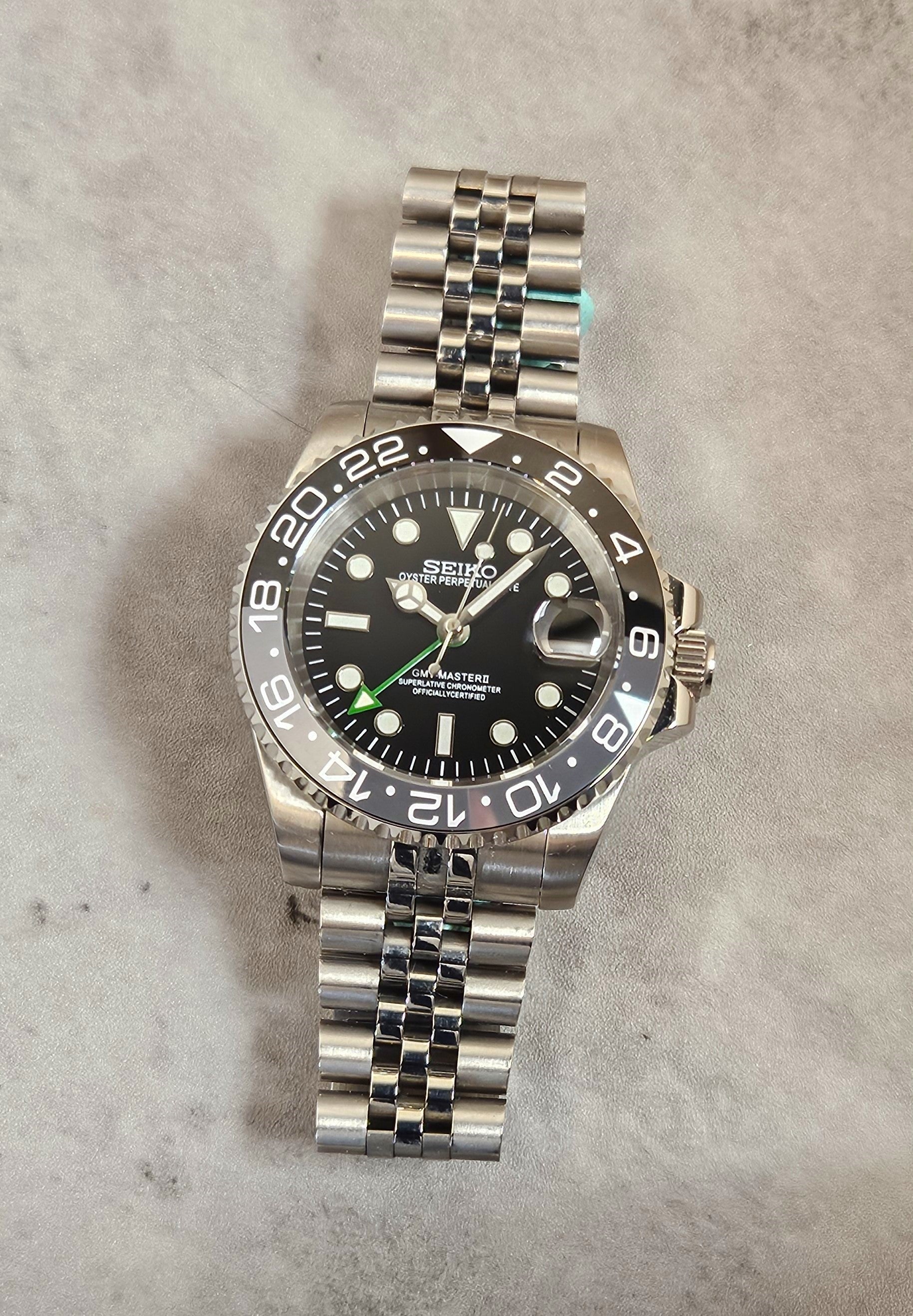 Black Master GMT Watch