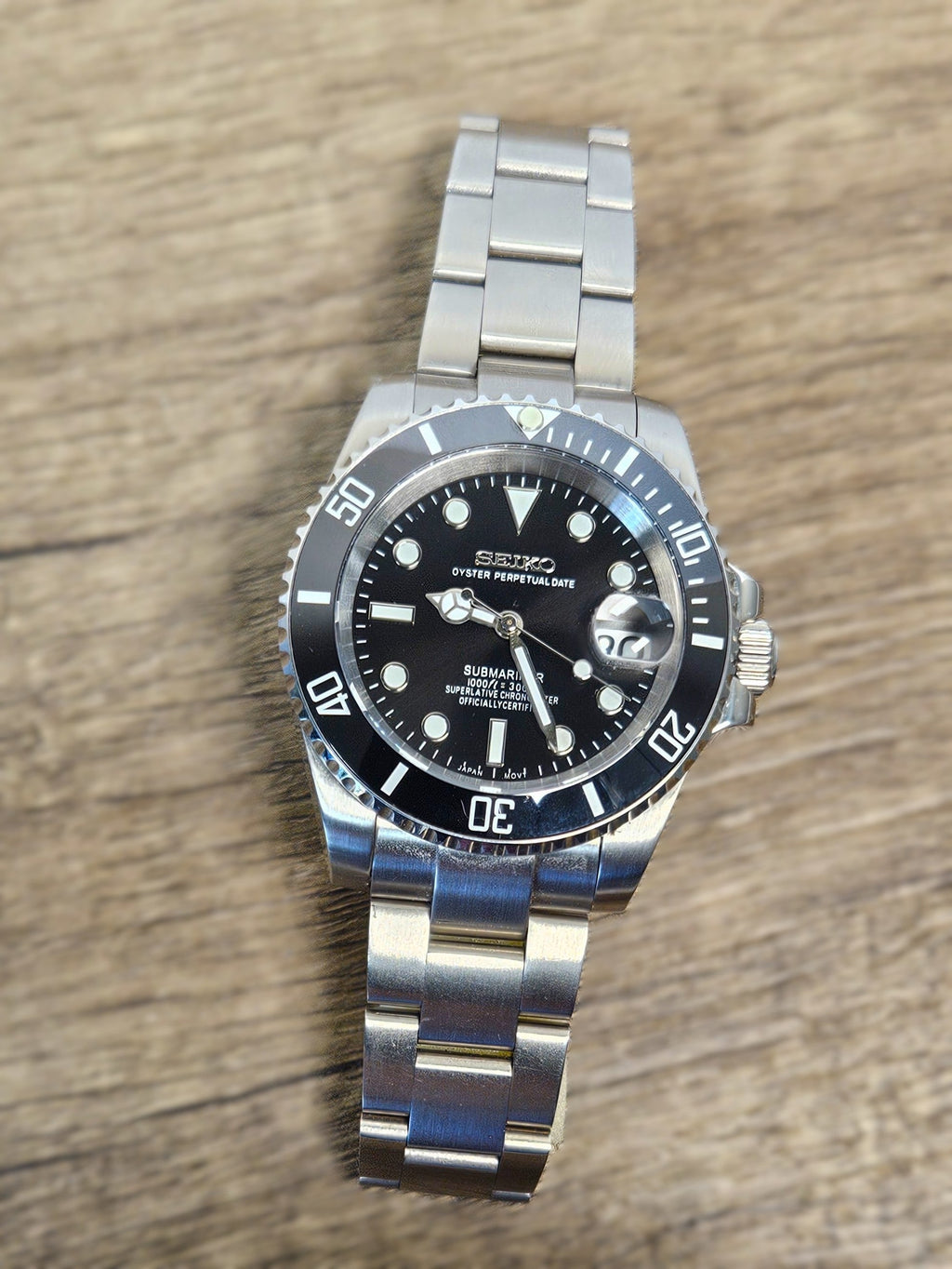 Silver Black Dial Sub