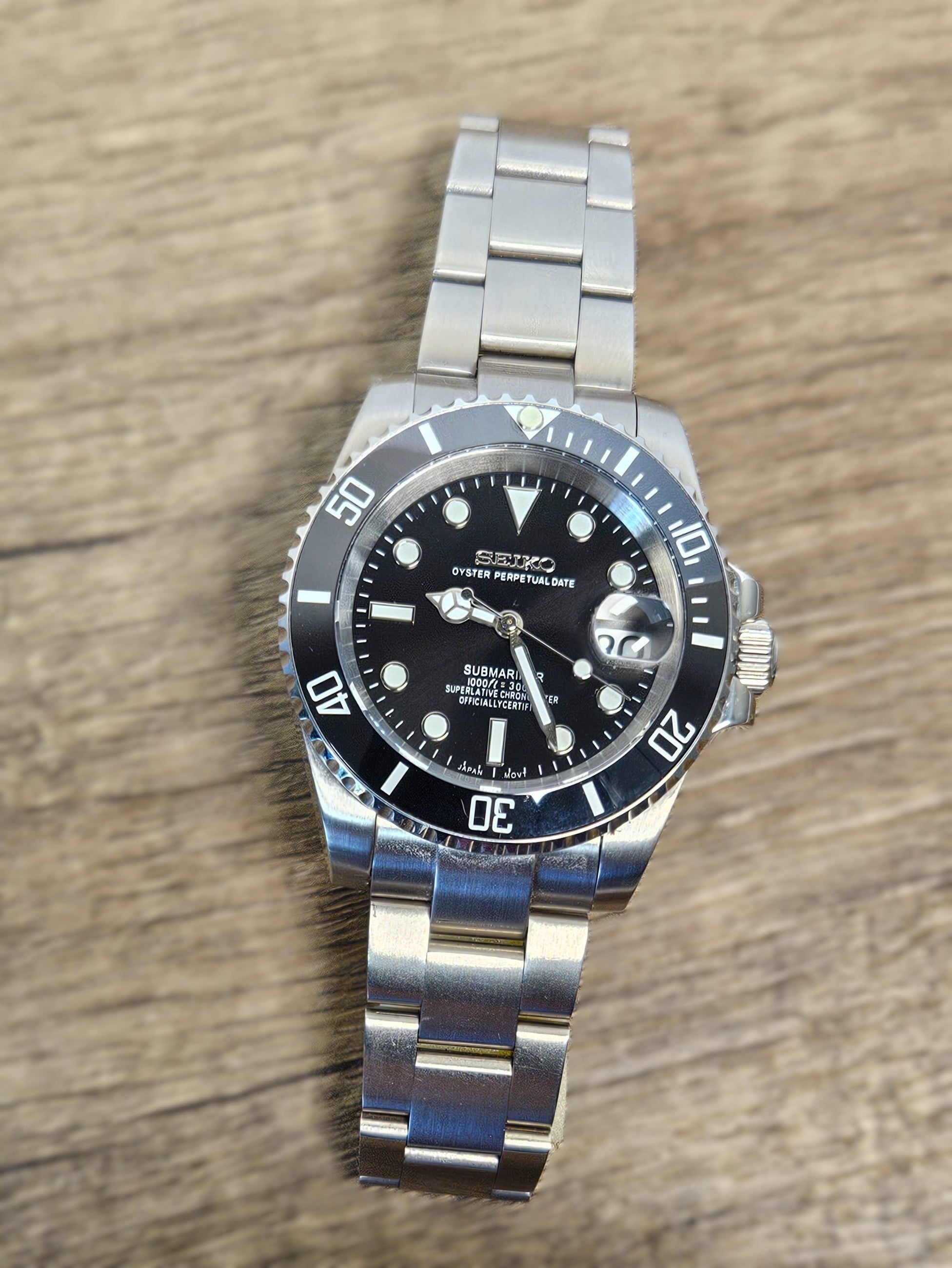 Silver Black Dial Sub