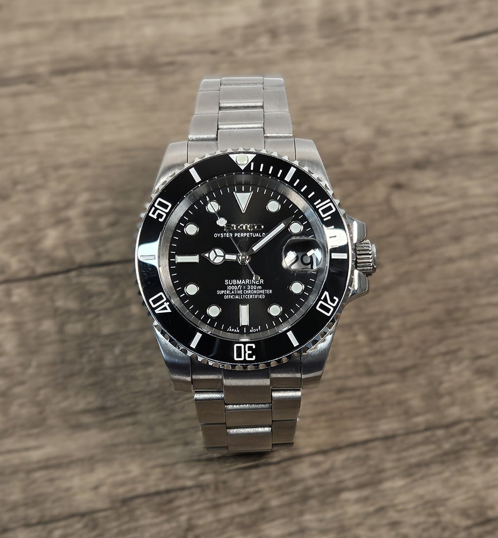 Silver Black Dial Sub