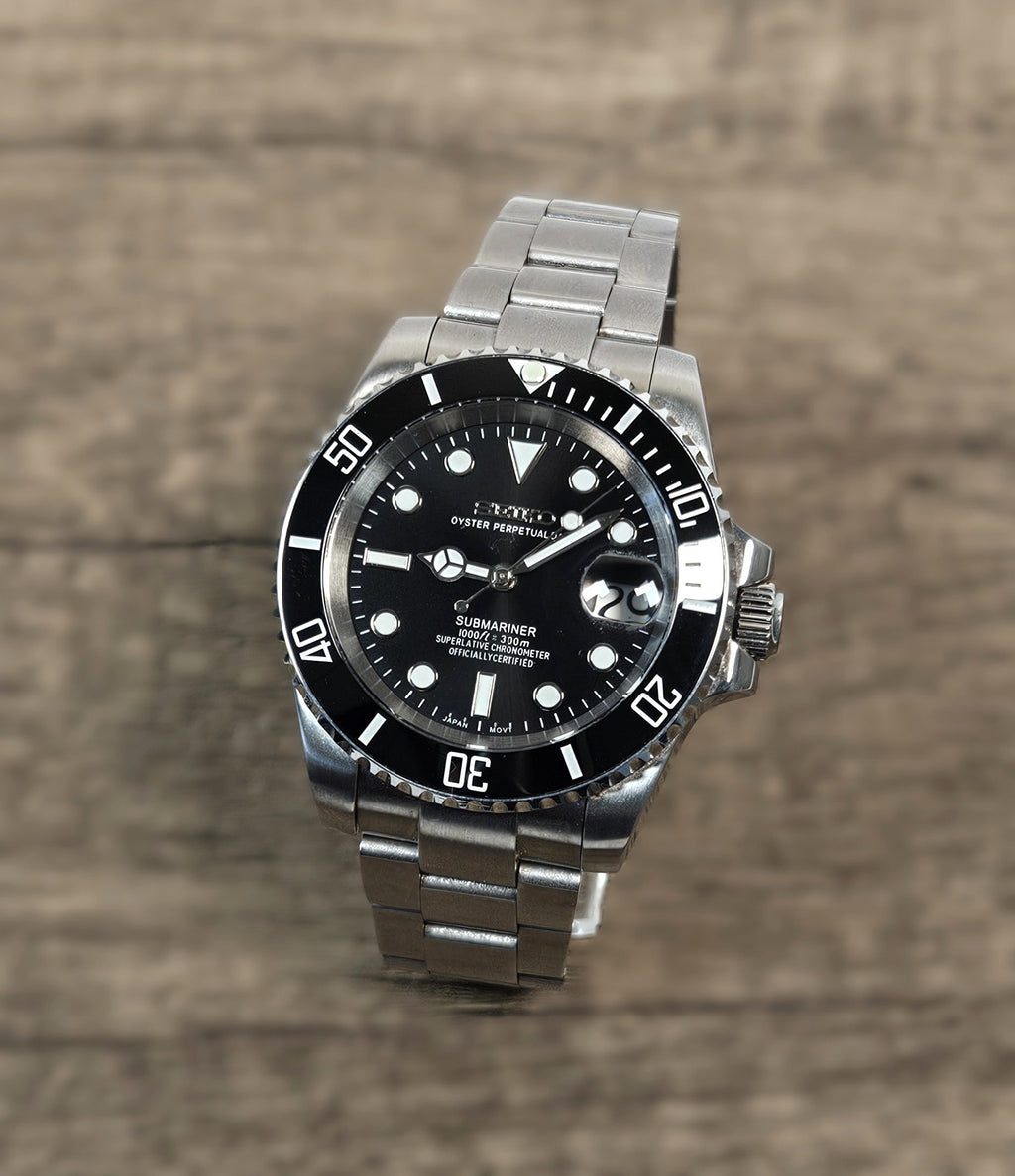 Silver Black Dial Sub