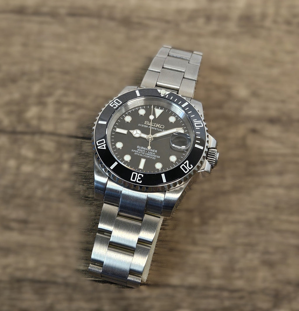 Silver Black Dial Sub