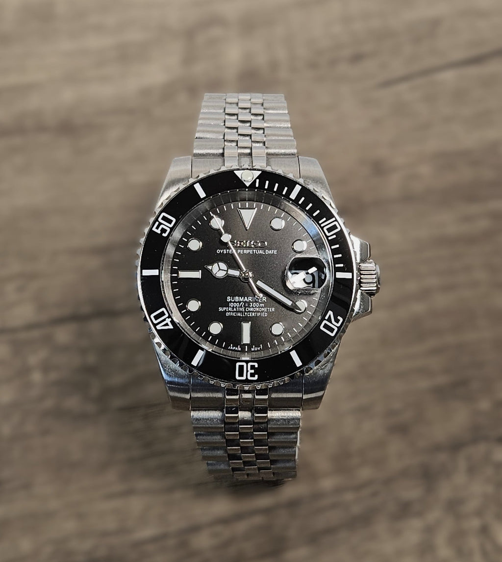 Silver Black Dial Sub