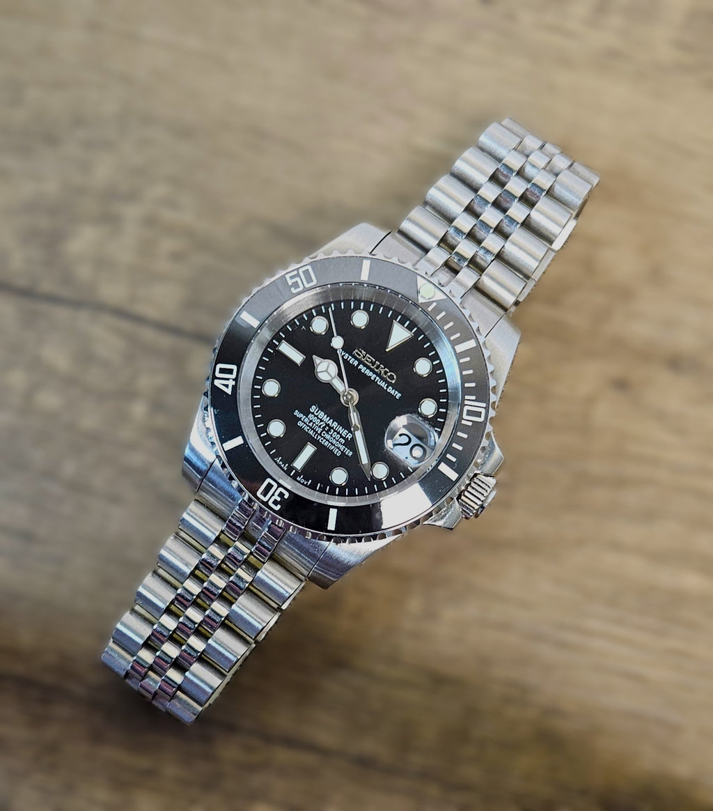 Silver Black Dial Sub