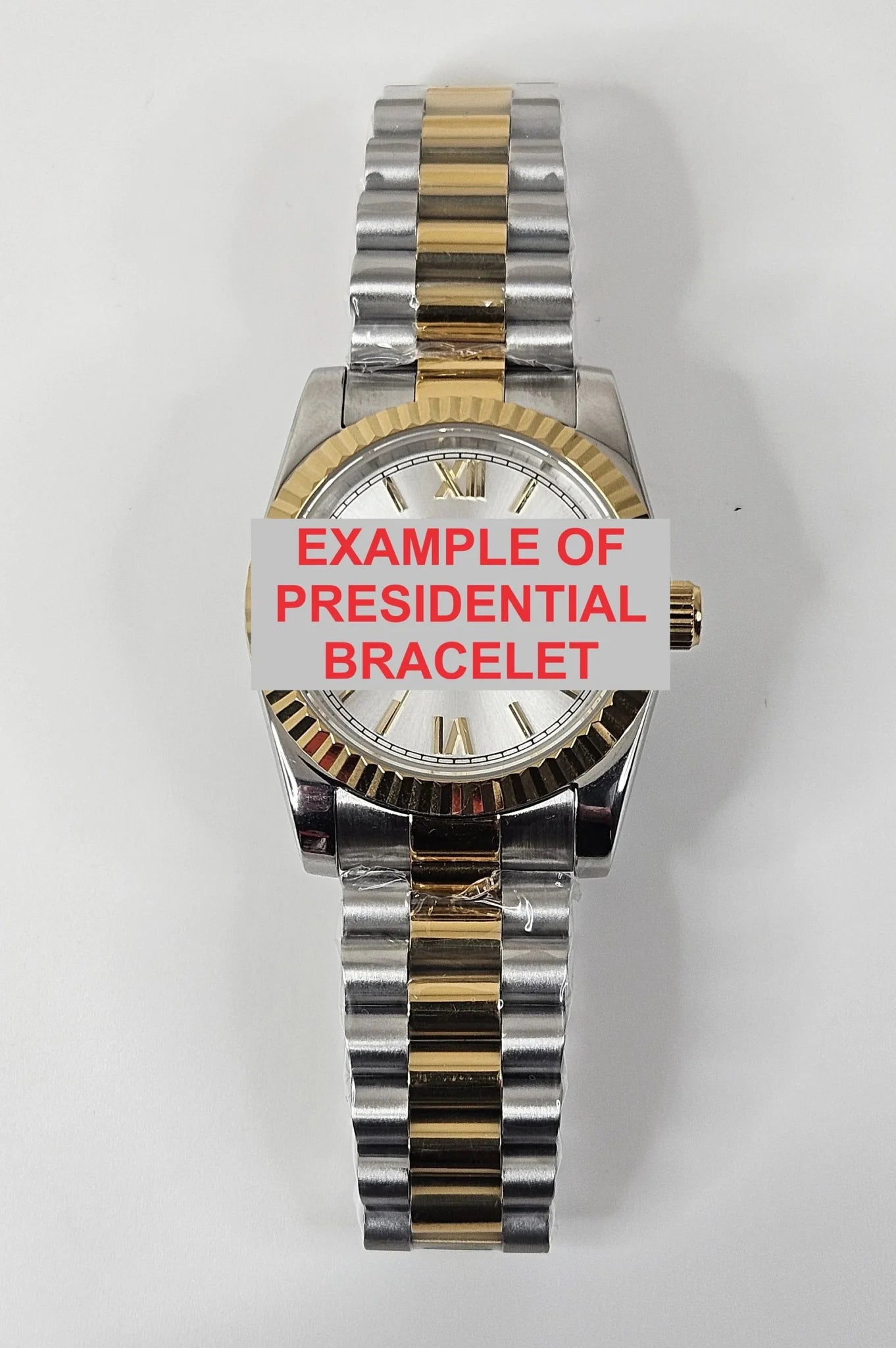 Gold Roman Numerals Date Watch