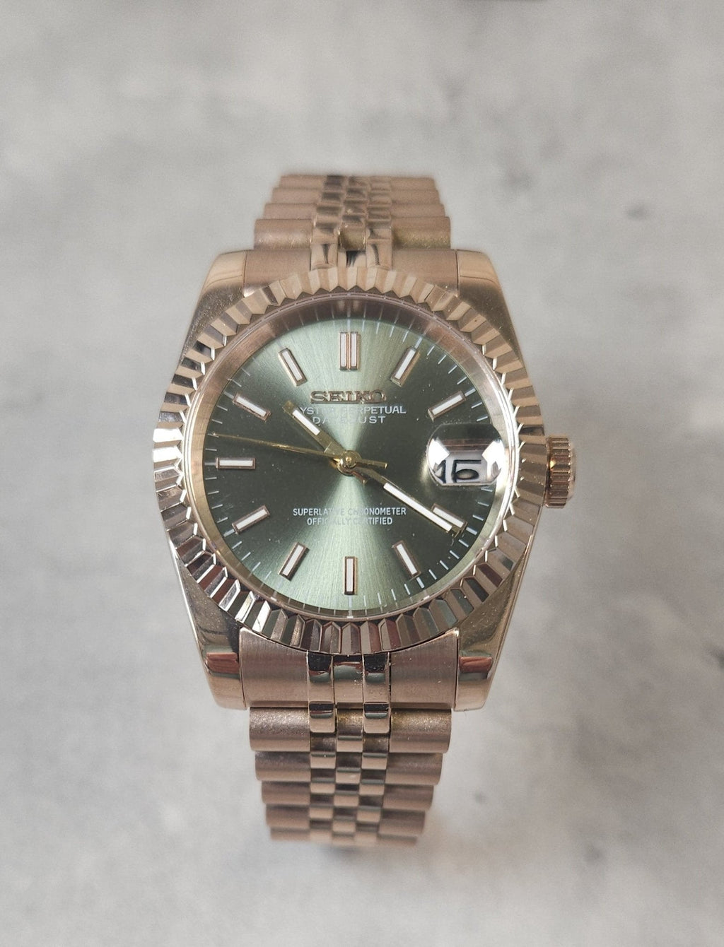 Rose Gold Date Watch