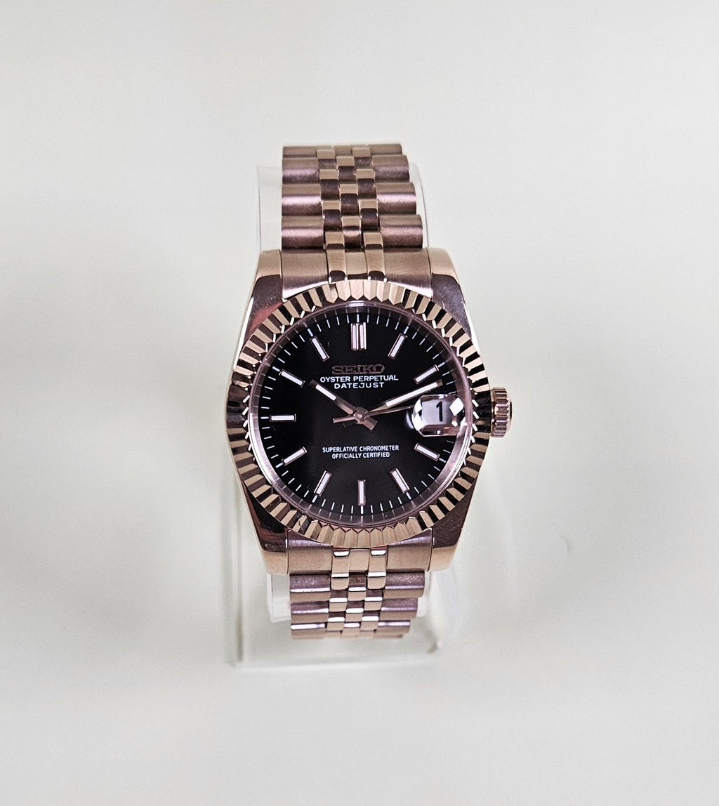 Rose Gold Date Watch