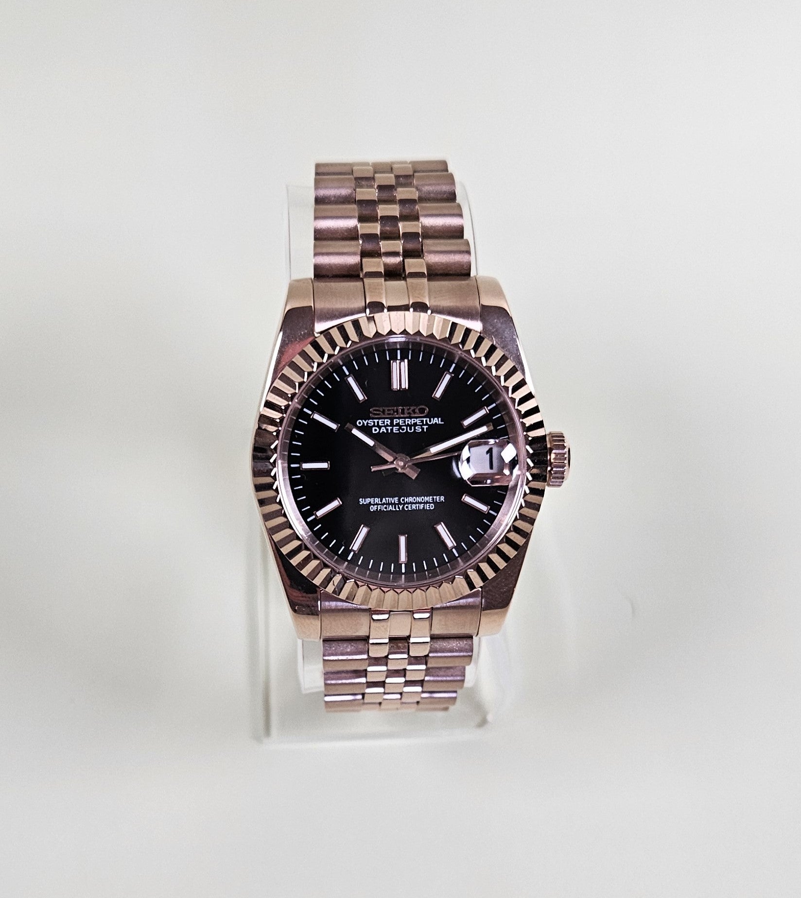 Rose Gold Date Watch