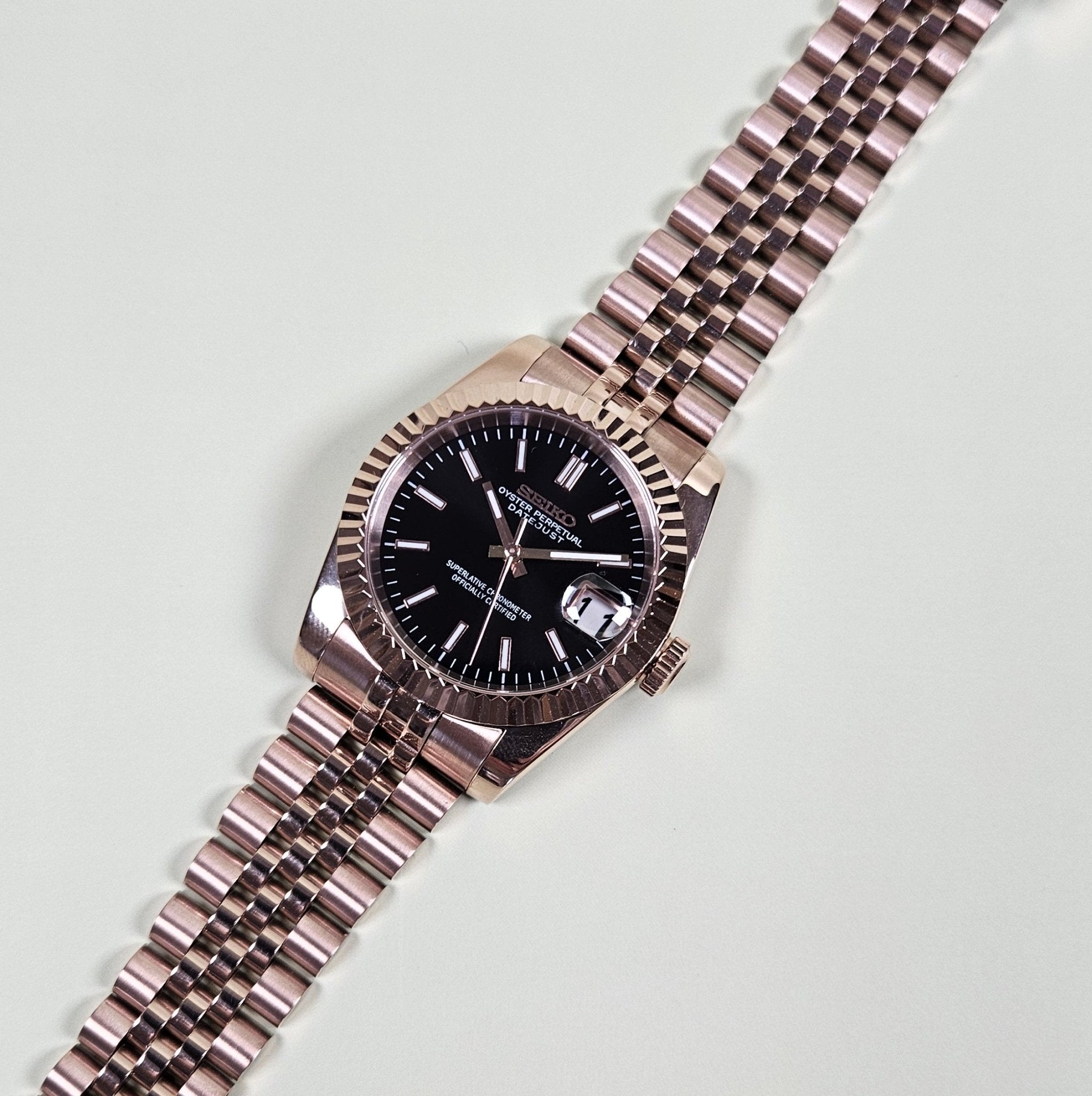 Rose Gold Date Watch