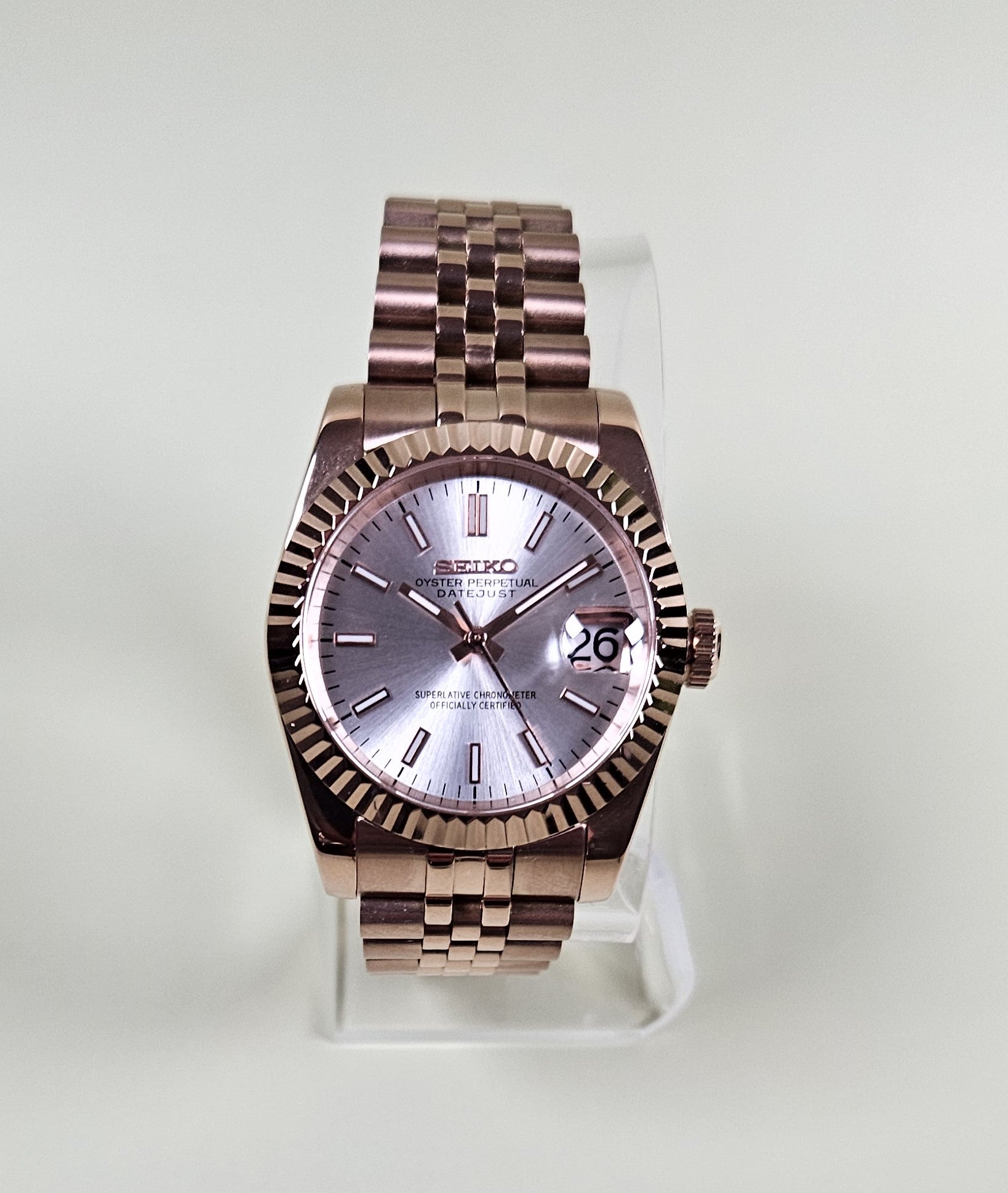 Rose Gold Date Watch