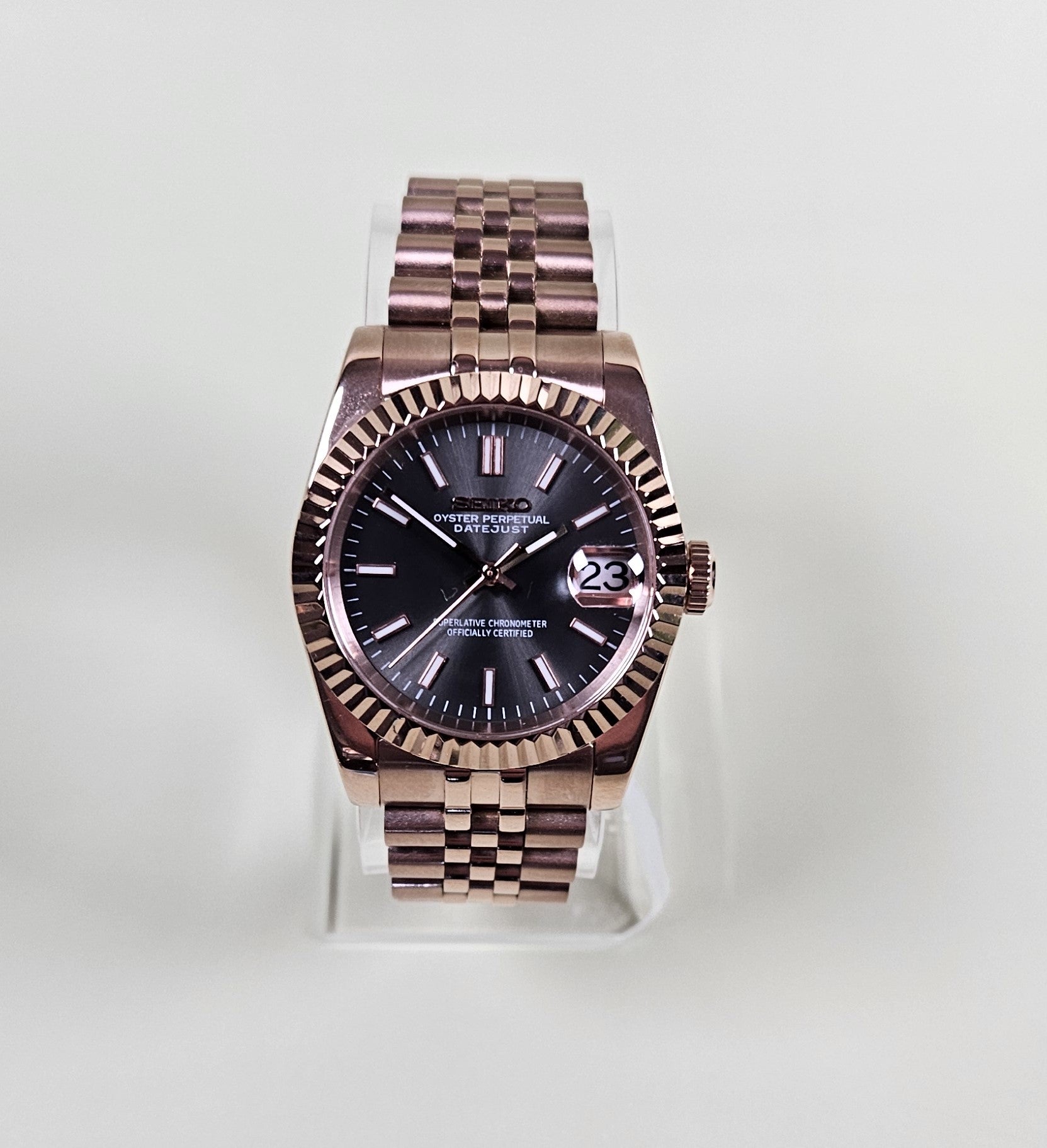 Rose Gold Date Watch