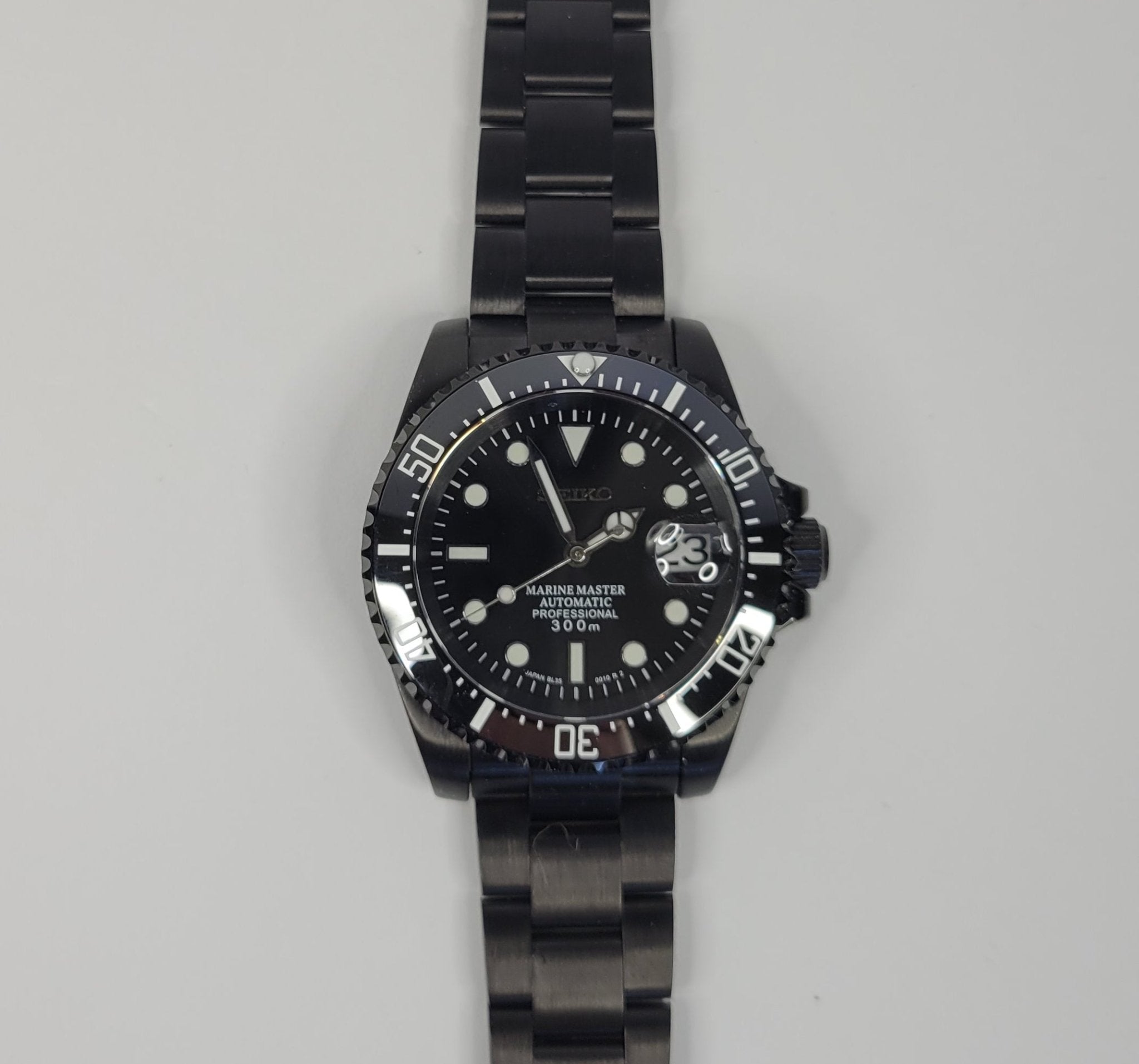 Black Sub Rubber Strap