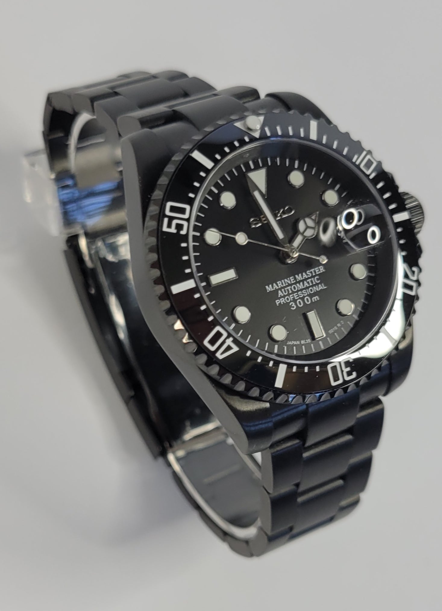 Black Sub Rubber Strap